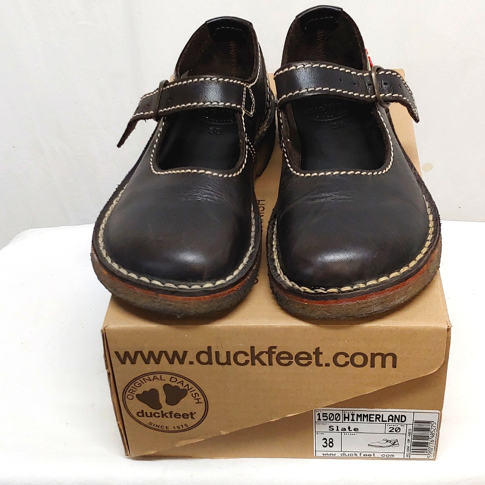Original Danish Duckfeet Himmerland Slate Women's Shoes Size EU 38/US 7